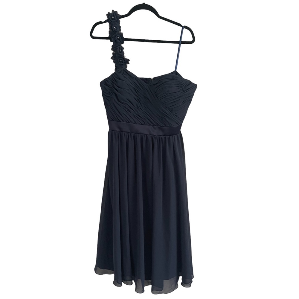 Mori Lee | Navy Blue Formal One Strap Dress Sz 13/14